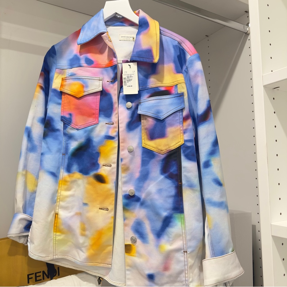 Dries Van Noten Multicolor Tie-Dye Jacket